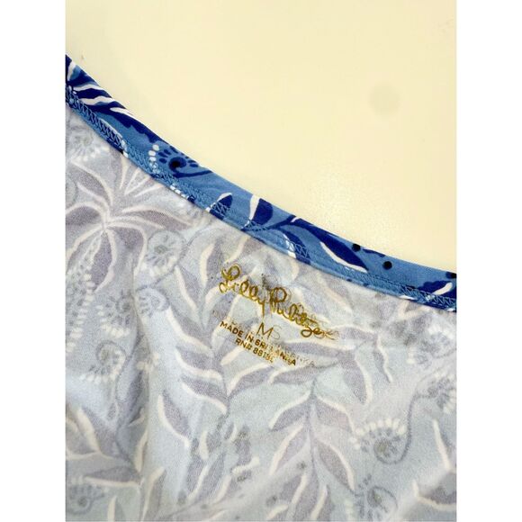 Lilly Pulitzer Have It Both Rays Henley Short Sleeve Pajama Top Medium NWT - Picture 4 of 6